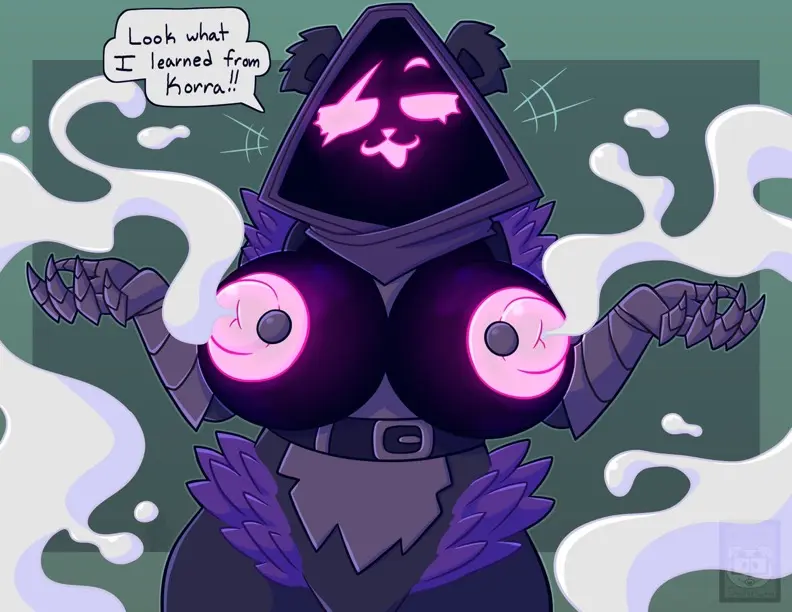 Image 1girls,big_breasts,breasts,female,furry,2d,fortnite,milk,milkbending,piercing,purple_fur,purple_skin,raven_team_leader,saymrbeefyy,text