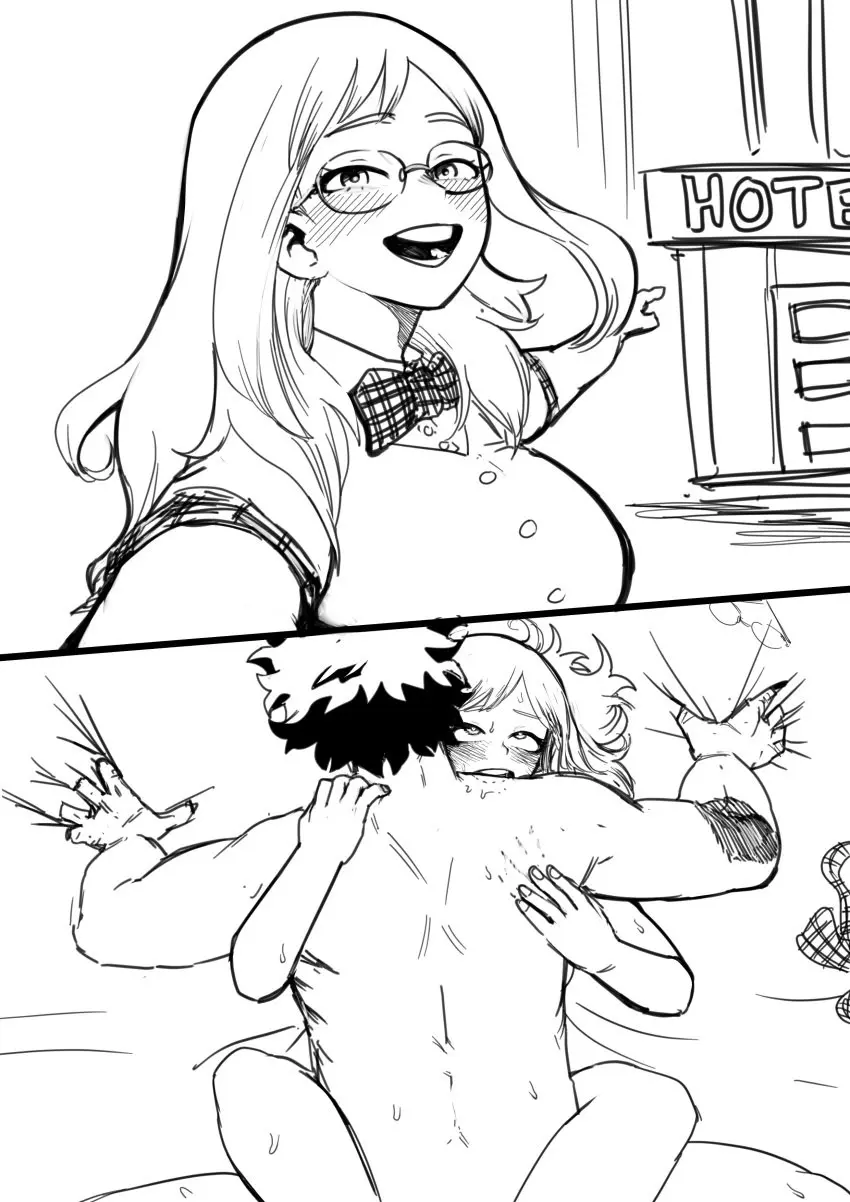 Image 1girls,blush,breasts,female,light-skinned_female,light_skin,long_hair,1boy,male,short_hair,straight,muscular,muscular_male,clothes,ambiguous_penetration,glasses,male/female,light-skinned_male,my_hero_academia,ahe_gao,couple,curvy,curvy_female,2_panel_comic,2koma,amano44,asian_male_white_female,bite,bite_mark,bite_on_the_shoulder,black_and_white,boku_no_hero_academia,claw_mark,comic,comic_page,couple_(romantic),deku,hotel,izuku_midoriya,melissa_shield,monochrome,on,romantic,romantic_couple,romantic_sex,scratch,shounen_jump,the