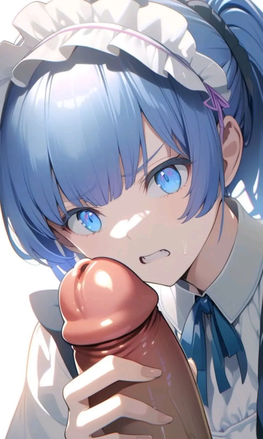 Image female,blue_eyes,blue_hair,penis,ai_generated,tagme,cock,dick,disgusted,disgusted_expression,disgusted_face,humiliation,maid,maid_outfit,maid_uniform,myaim,re:zero_kara_hajimeru_isekai_seikatsu,rem_(re:zero)