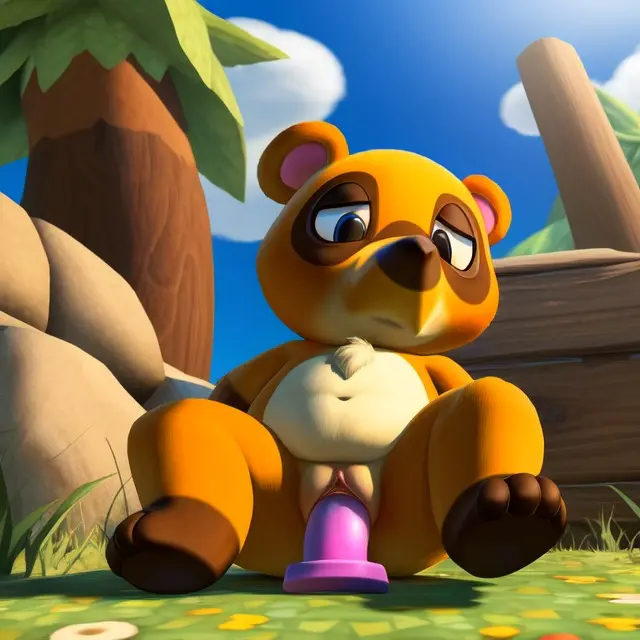 Image pussy,furry,bedroom_eyes,intersex,ai_generated,sitting,vaginal_penetration,looking_down,nintendo,outdoors,masturbation,mammal,dildo,animal_crossing,andromorph,cuntboy,dildo_in_pussy,frosting.ai,furry_only,looking_at_pussy,raccoon,tanuki,tom_nook,tree,video_games