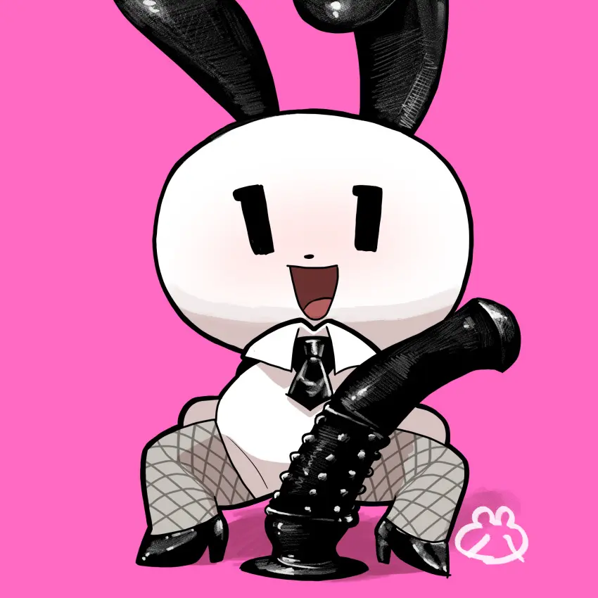 Image clothing,female,hi_res,solo,anthro,spread_legs,spreading,high_heels,footwear,fur,mammal,sex_toy,dildo,fishnets,glistening,legwear,white_body,necktie,female_anthro,1:1,white_fur,lagomorph,leporid,my_number_mascot,rabbit,simple_eyes,simple_face,white_ears,equine_dildo,chibi,leggings,animal_dildo,animal_sex_toy,black_clothing,black_dildo,black_footwear,black_high_heels,black_necktie,costume,earwear,fishnet_clothing,fishnet_leggings,fishnet_legwear,glistening_clothing,glistening_dildo,glistening_footwear,glistening_high_heels,glistening_sex_toy,kumahachl,reverse_bunny_costume,shirt_collar,white_shirt_collar