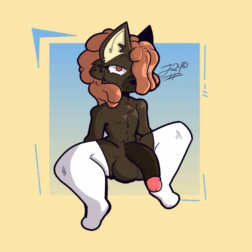 Image clothing,hi_res,simple_background,smile,solo,male,nude,penis,big_penis,humanoid_penis,digital_drawing_(artwork),digital_media_(artwork),shaded,balls,anthro,spread_legs,spreading,sitting,absurd_res,canid,canine,genitals,mammal,legwear,thigh_highs,humanoid_genitalia,signature,fox,1:1,foxik3987,jona_(foxik3987)