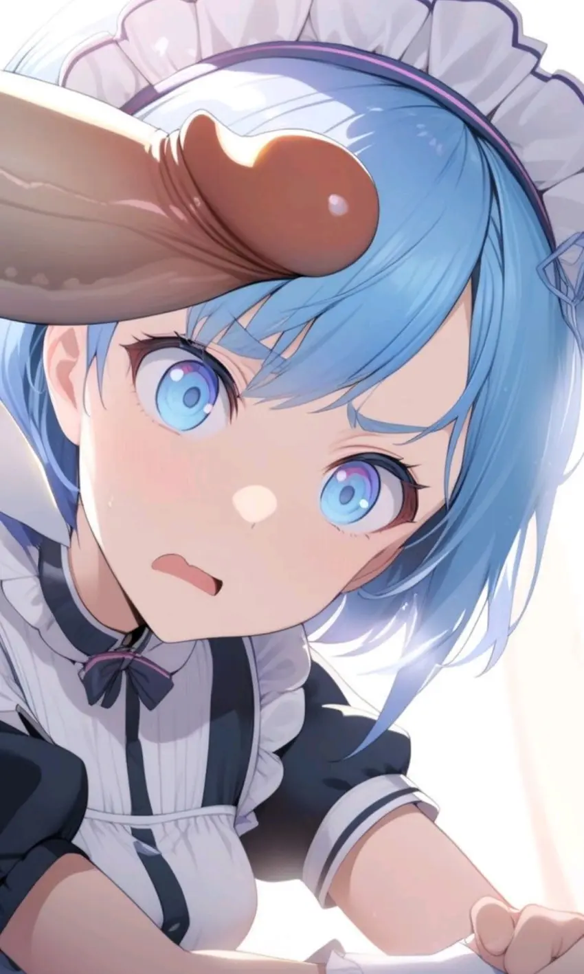 Image female,blue_eyes,blue_hair,penis,ai_generated,tagme,cock,dick,disgusted,disgusted_expression,disgusted_face,humiliation,maid,maid_outfit,maid_uniform,myaim,re:zero_kara_hajimeru_isekai_seikatsu,rem_(re:zero)