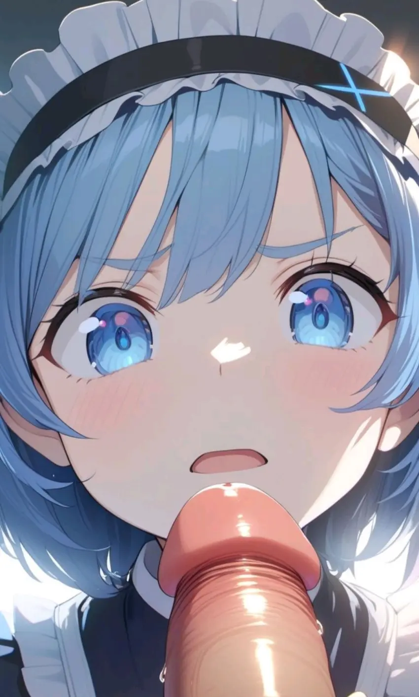 Image female,blue_eyes,blue_hair,penis,ai_generated,tagme,cock,dick,disgusted,disgusted_expression,disgusted_face,humiliation,maid,maid_outfit,maid_uniform,myaim,re:zero_kara_hajimeru_isekai_seikatsu,rem_(re:zero)