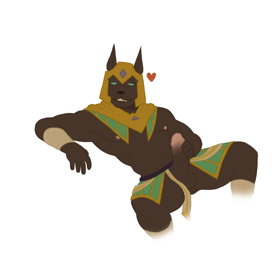 Image 1boy,male,penis,furry,big_penis,muscular,balls,naked,gay,big_balls,league_of_legends,pornography,anubis,league_of_legends:_wild_rift,nasus