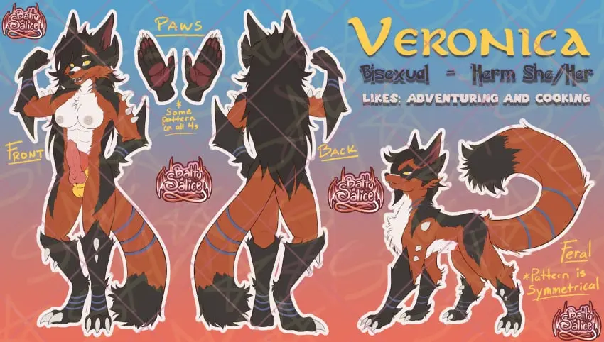 Image breasts,hi_res,smile,solo,nude,penis,pokemon,pokemon_(species),tail,yellow_eyes,black_tail,erection,futanari,intersex,feet,watermark,anthro,absurd_res,nintendo,fur,genitals,multicolored_body,multicolored_fur,snout,claws,paws,black_body,black_nose,white_body,toes,animal_genitalia,animal_penis,canine_genitalia,canine_penis,fluffy,fluffy_tail,herm,knot,leg_markings,markings,hybrid,generation_4_pokemon,dipstick_tail,tail_markings,white_fur,feral,gills,spikes,red_body,generation_8_pokemon,black_fur,pawpads,red_fur,facial_markings,head_markings,mask_(marking),battysalice,black_ears,black_markings,claws_out,distracting_watermark,garchomp,model_sheet,multicolored_tail,prick_ears,pseudo_clothing,red_tail,socks_(marking),spikes_(anatomy),thievul,veronica_foxtail_(ashe_infinity)