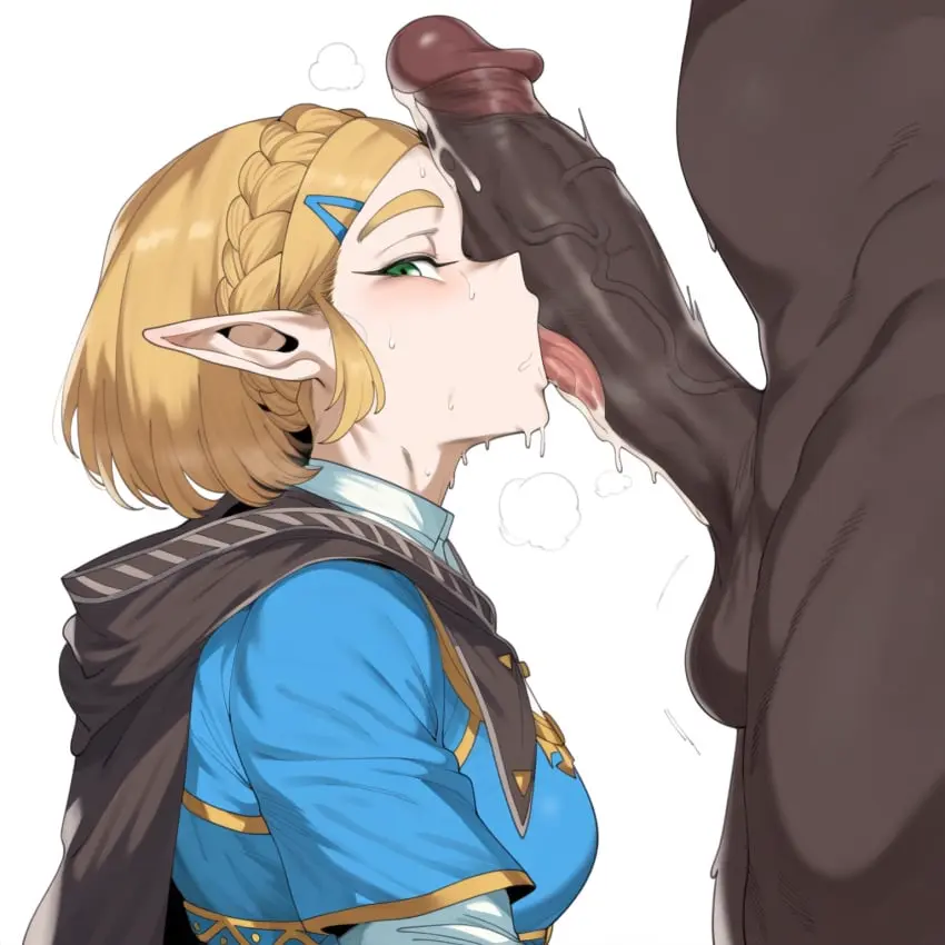 Image 1girls,blush,breasts,female,hair_ornament,highres,looking_at_viewer,simple_background,white_background,1boy,cum,licking,licking_penis,male,nude,oral,penis,short_hair,sidelocks,straight,tongue_out,tongue,uncensored,erection,fellatio,veins,dark-skinned_male,dark_skin,interracial,ai_generated,solo_focus,balls,huge_cock,veiny_penis,blonde_hair,green_eyes,hairclip,pointy_ears,testicles,saliva,nintendo,braid,cape,from_side,princess_zelda,the_legend_of_zelda,clothed_female_nude_male,penis_on_face,tears_of_the_kingdom,the_legend_of_zelda:_tears_of_the_kingdom,crown_braid,penis_in_face,zelda_(tears_of_the_kingdom)