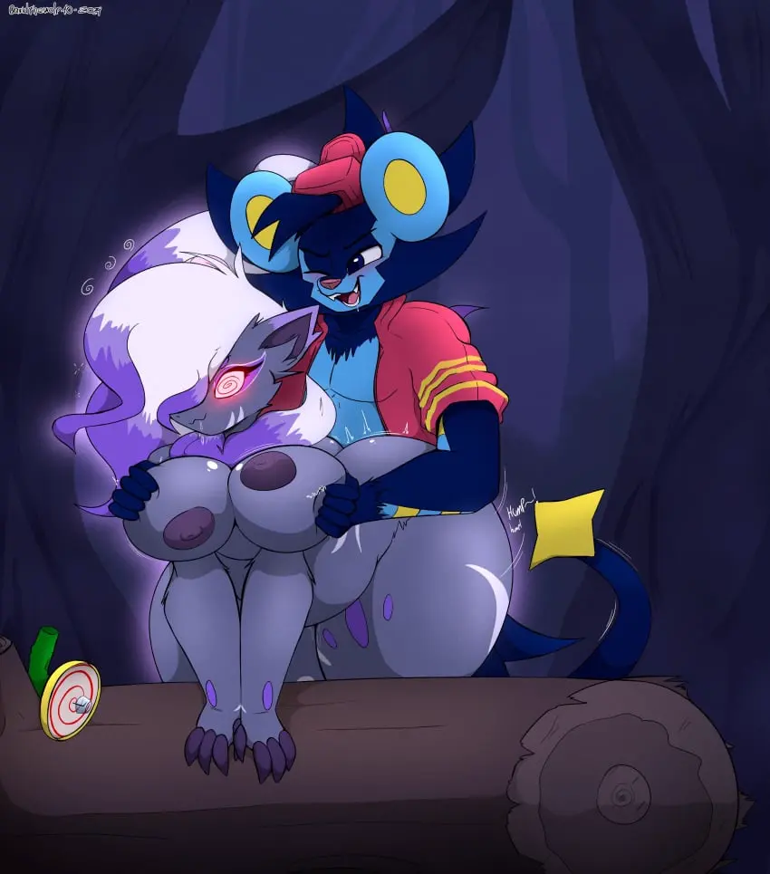 Image big_breasts,breasts,female,pokemon,pokemon_(species),furry,big_ass,bubble_butt,huge_ass,sex,thick_thighs,wide_hips,slightly_chubby,pokémon_(species),hypnosis,mind_control,zoroark,chubbyzoura,davidthewolfx10,hisuian_zoroark,luxio,outlet_(outletdraws)