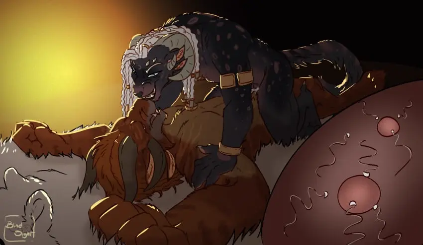 Image female,hi_res,open_mouth,white_hair,blue_eyes,cum,male,nude,tail,sex,duo,cowgirl_position,accessory,digital_media_(artwork),eyebrows,hair_accessory,teeth,hair,male/female,anthro,cum_inside,impregnation,ovum,genital_fluids,straddling,bodily_fluids,fur,mammal,black_body,horn,fangs,dominant,black_nose,narrowed_eyes,2024,from_front_position,dominant_female,signature,brown_fur,flat_chested,sperm_cell,markings,brown_body,felid,black_fur,fist,spots,spotted_body,spotted_fur,on_bottom,on_top,accessories_only,charr,fur_rug,guild_wars,multi_ear,taiarts