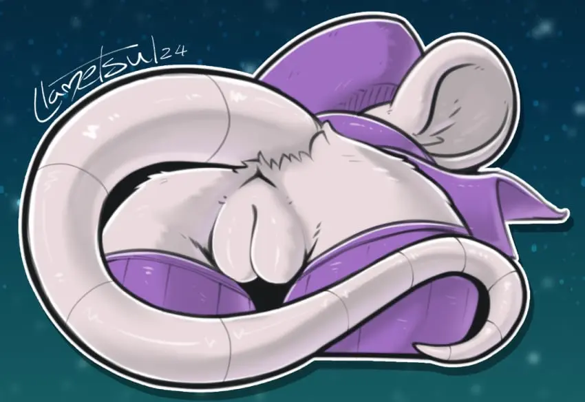Image clothing,female,solo,pussy,tail,furry,ass,disney,hat,headwear,digital_media_(artwork),headgear,anthro,fur,genitals,mammal,rear_view,legwear,2024,signature,mouse,murid,purple_clothing,murine,rodent,butt_shot,llametsul,miss_bianca,miss_bianca_(the_rescuers),the_rescuers_(disney)