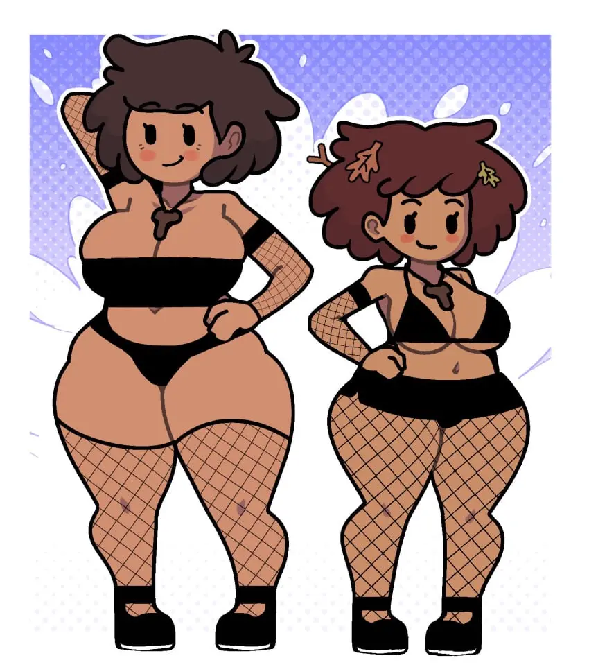 Image big_breasts,breasts,female,2girls,multiple_girls,disney,brown_hair,disney_channel,asian_female,mother_and_daughter,amphibia,anne_boonchuy,mob_face,mrs._boonchuy,oum_boonchuy,steca,thai,thelazyart