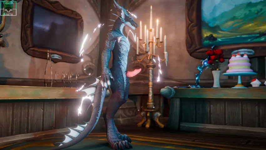 Image hi_res,solo,male,nude,penis,erection,male_only,digital_media_(artwork),balls,anthro,mythology,warcraft,european_mythology,genitals,inside,multicolored_body,claws,black_body,horn,3d_(artwork),white_body,reptile,scales,scalie,white_scales,solo_male,weapon,mythological_creature,dragon,mythological_scalie,western_dragon,blizzard_entertainment,black_scales,16:9,widescreen,dracthyr,dracthyr_male,ridelag_(toxik_enzis),toxik_enzis