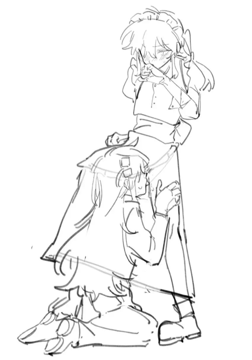 Image blush,female,hair_ornament,highres,long_hair,long_sleeves,standing,2girls,multiple_girls,oral,sweat,tongue_out,tongue,kneeling,dress,pussy_juice,monochrome,yuri,maid_headdress,apron,cunnilingus,full_body,x-ray,puffy_sleeves,greyscale,hand_on_another's_thigh,bocchi_the_rock!,cube_hair_ornament,gotou_hitori,juliet_sleeves,kita_ikuyo,lingyi,maid_apron,one_side_up,standing_cunnilingus,under_skirt