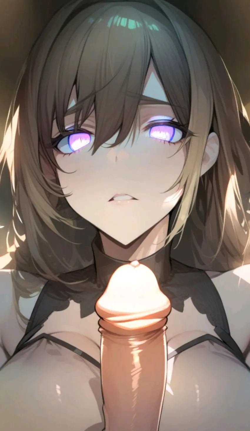 Image big_breasts,breasts,female,penis,ai_generated,tagme,pink_eyes,paizuri,cock,original_character,dick,disgusted,disgusted_expression,disgusted_face,myaim,paizuri_over_clothes,shiny_eyes