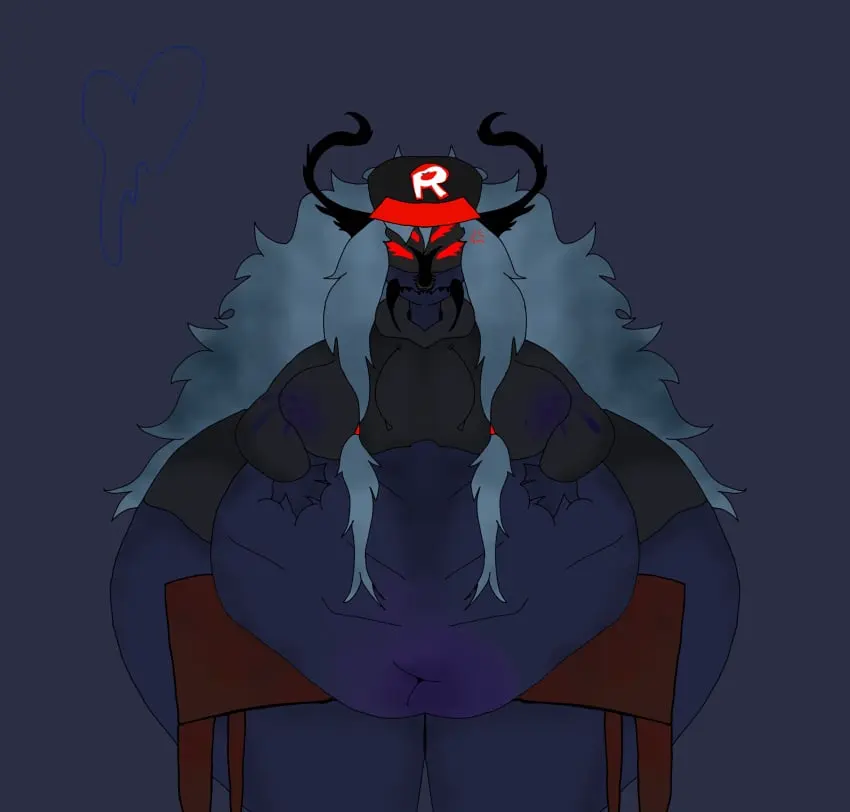 Image long_hair,blue_hair,male,horns,tagme,what,blueberry_inflation,inflation,angry,leaking,blue_body,roblox,robloxian,moobs,beetle,belly_overhang,pest_(regretevator),regretevator,roblox_game,swelling