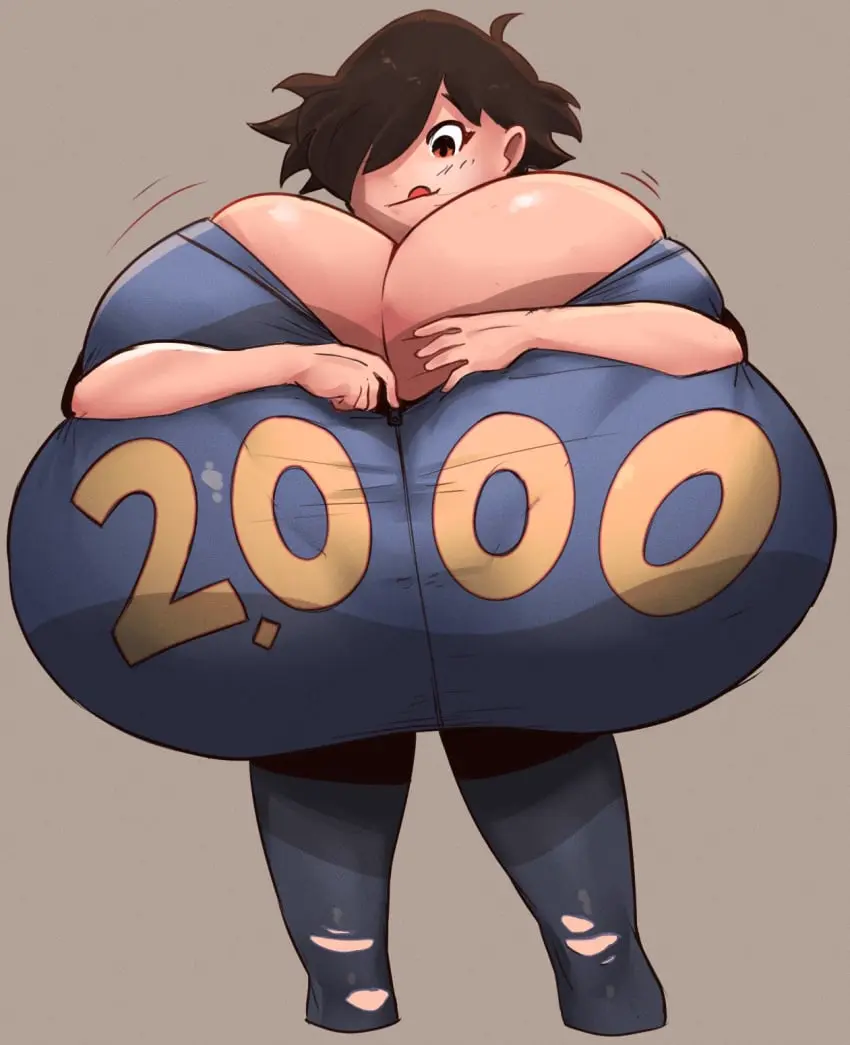 Image 1girls,breasts,female,huge_breasts,top_heavy,anna_(cantankeravian),cantankeravian,boob_window,follower_celebration,milestone_celebration