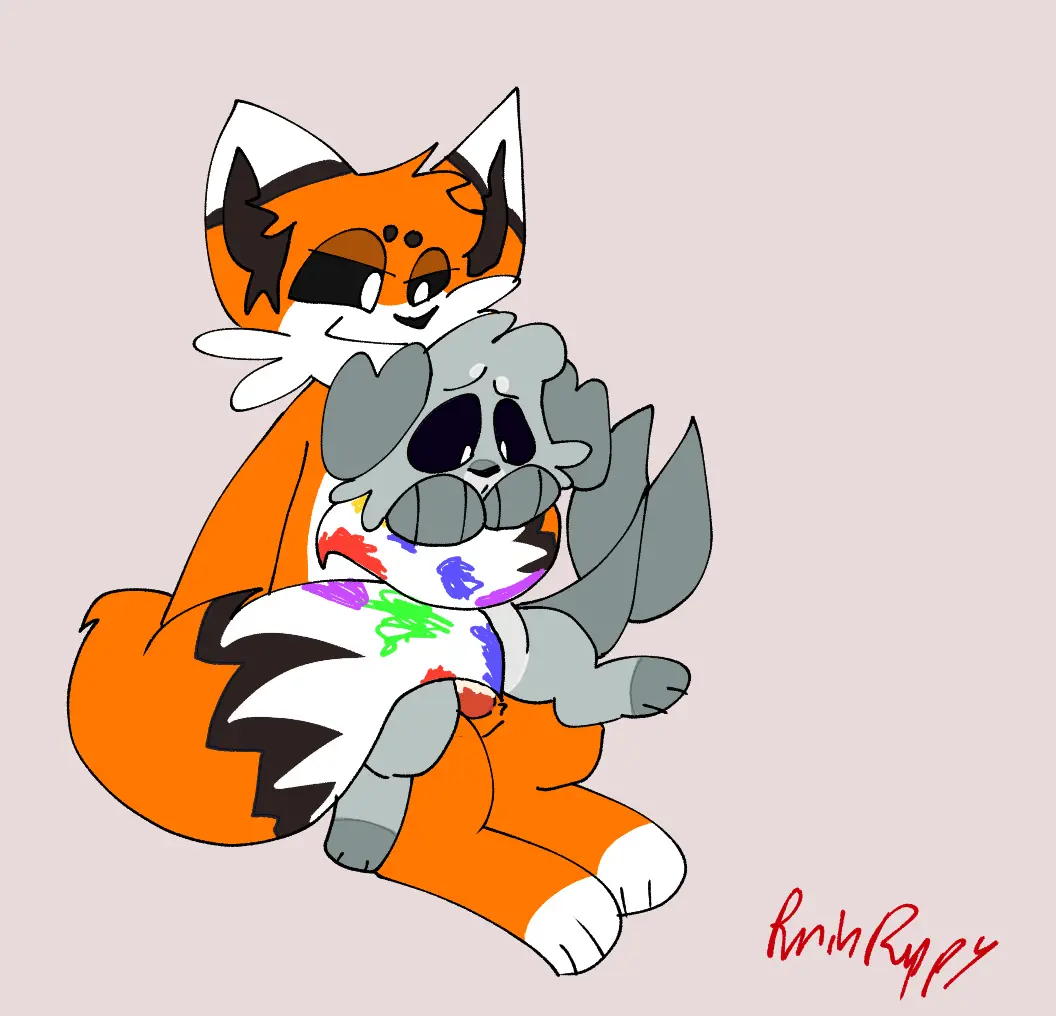 Image furry,sex,anthro,tagme,oc,furry_only,anthro_only,no_humans,anthro_on_anthro,critters_(poppy_playtime),poppy_playtime,poppy_playtime_(chapter_3),smiling_critters,purinpuppy,puppysleep_(purinpuppy)