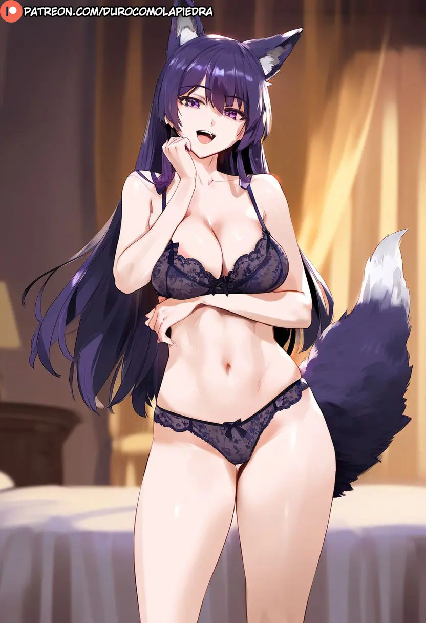 Image 1girls,female,standing,bra,panties,ai_generated,lingerie,kage_no_jitsuryokusha_ni_naritakute!,the_eminence_in_shadow,wolf_ears,wolf_tail,wolf_girl,dclp,delta_(the_eminence_in_shadow)