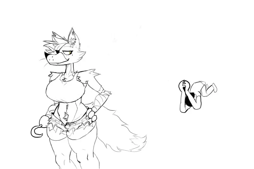 Image breasts,female,thick_thighs,tagme,fox_girl,rule_63,five_nights_at_freddy's,foxy_(fnaf),xexeezy