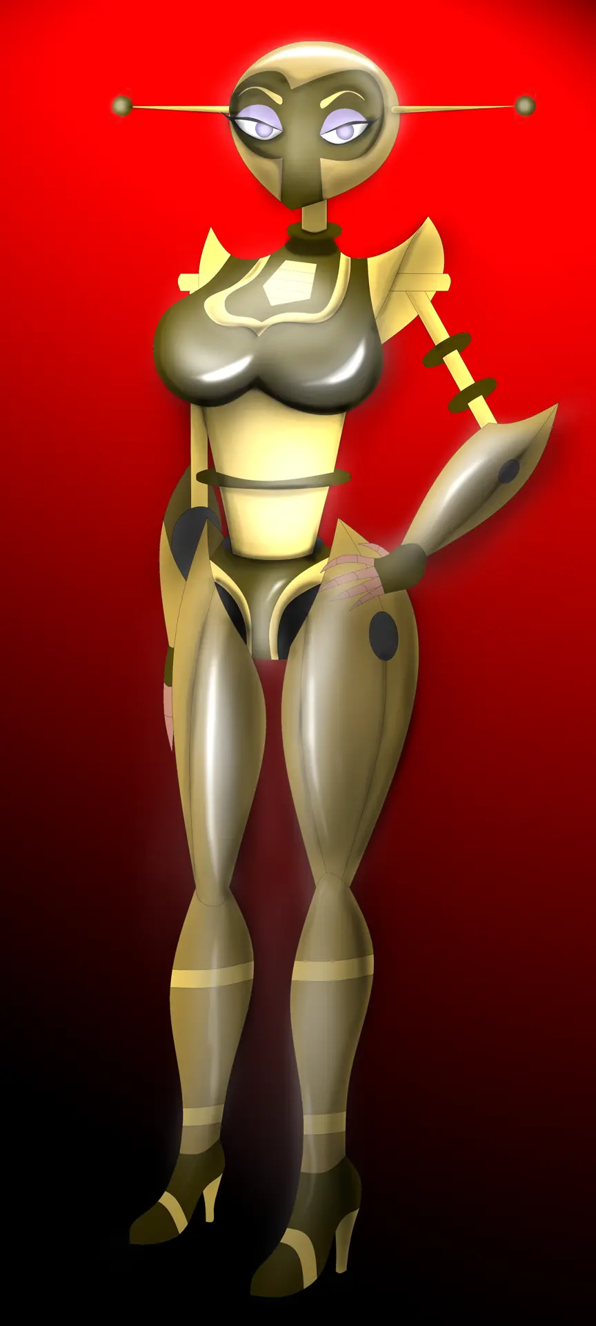Image big_breasts,breasts,female,purple_eyes,alien,alien_girl,robot,robot_girl,robot_humanoid,looney_tunes,warner_brothers,alien_humanoid,android,duck_dodgers,martian,martian_(duck_dodgers),counselor_dish,artemlab