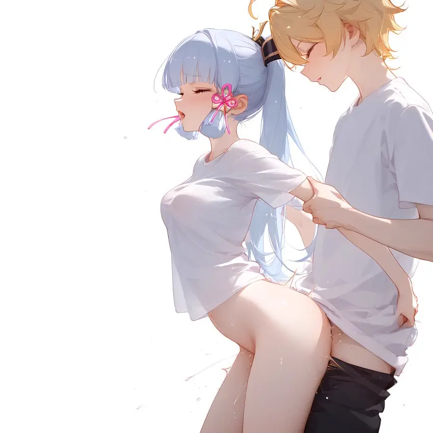 Image 1girls,female,long_hair,1boy,male,straight,sex,pleasure_face,ai_generated,genshin_impact,aether_(genshin_impact),mihoyo,kamisato_ayaka,unknown_artist