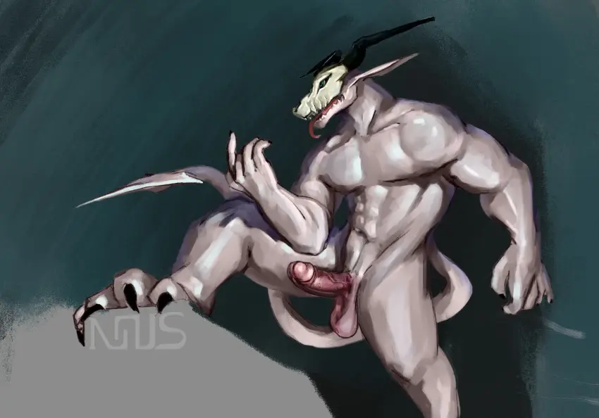 Image hi_res,male,mythology,genitals,scalie,humanoid_genitalia,mythological_creature,dragon,mythological_scalie,bonehead,nous_(nous)