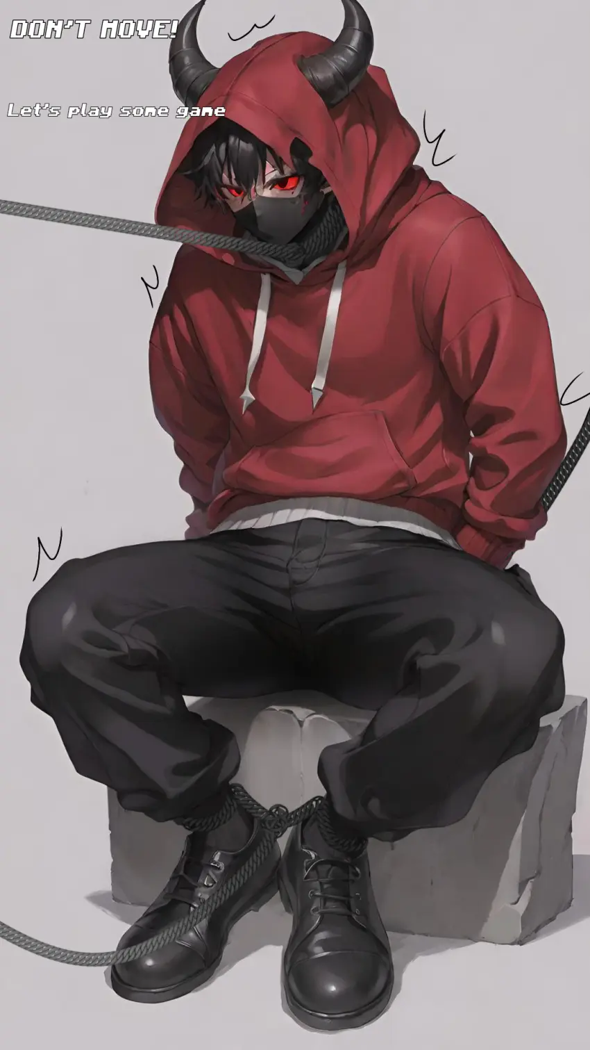 Image male,male_only,demon,demon_boy,male_focus,roblox,youtuber,demon_youtuber,door