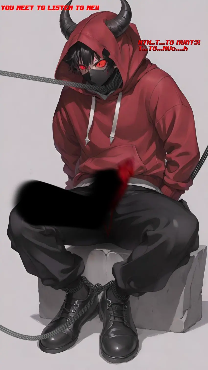 Image male,male_only,demon,demon_boy,male_focus,roblox,youtuber,demon_youtuber,door