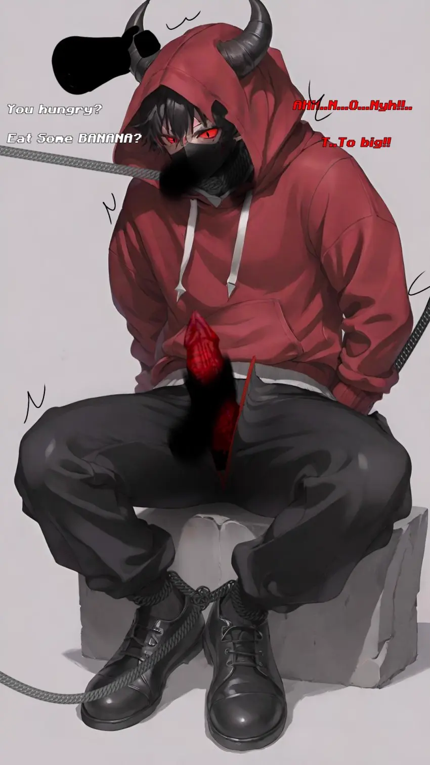 Image male,male_only,demon,demon_boy,male_focus,roblox,youtuber,demon_youtuber,door