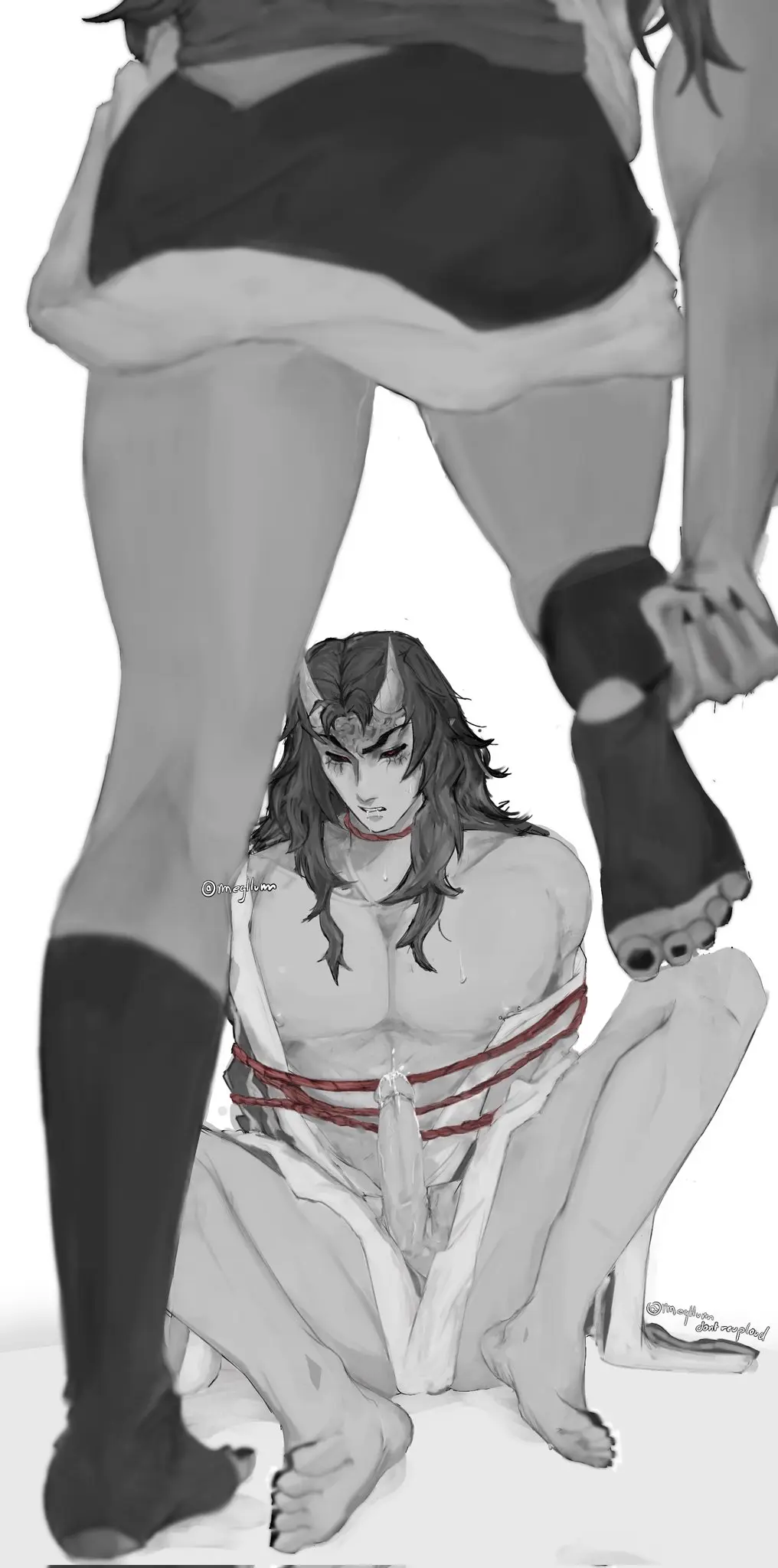 Image 1girls,female,long_hair,red_eyes,1boy,cum,cum_drip,male,penis,straight,erection,muscular,muscular_male,male/female,demon,demon_boy,pussy_juice,busty,curvy_figure,pov,erection_under_clothes,demon_girl,demon_horns,precum,dominant,domination,horny_male,submissive_male,erect_penis,submissive,bondage,oc,angry_face,tied_up,pussy_juice_drip,dominant_female,undressing,demon_humanoid,bondage_gear,horny,horny_female,long_hair_female,muscles,greyscale,japanese_clothes,japanese,demon_slayer,kimetsu_no_yaiba,busty_female,demoness,hantengu,pussy_juice_string,angry_sub,bumali,clonecest,hangrrun,japanese_female,japanese_male,long_hair_male,sekido