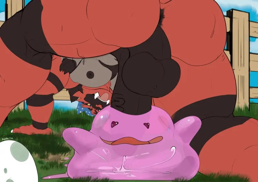 Image clothing,hi_res,nipples,open_mouth,solo,blue_eyes,cum,male,nude,penis,pokemon,pokemon_(species),tongue_out,tongue,ass,big_penis,hat,looking_back,sex,erection,headwear,muscular,muscular_male,sky,headgear,teeth,balls,size_difference,anthro,veiny_penis,cum_inside,anus,ejaculation,looking_pleasured,ambiguous_gender,nintendo,penetration,sharp_teeth,genital_fluids,bodily_fluids,genitals,biceps,claws,muscular_anthro,pecs,rear_view,fangs,all_fours,male_penetrating,2024,outside,abs,vein,plant,heart_symbol,fence,perineum,feral_on_feral,black_penis,on_ground,yellow_sclera,generation_1_pokemon,grass,body_hair,armpit_hair,smaller_penetrated,backsack,heart_eyes,generation_7_pokemon,translucent,finger_claws,egg,incineroar,quads,male/ambiguous,translucent_body,class,ditto_(pokemon),naschethelion,slime_penetrated,triceps