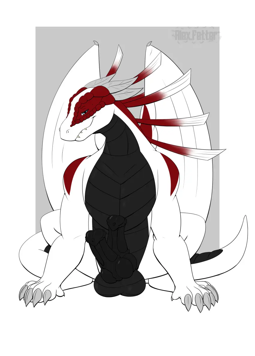 Image hi_res,male,penis,male_only,balls,feathers,wings,mythology,absurd_res,genitals,black_body,white_body,scales,scalie,white_scales,animal_genitalia,animal_penis,knot,mythological_creature,dragon,mythological_scalie,equine_genitalia,red_body,red_scales,equine_penis,hybrid_genitalia,hybrid_penis,black_penis,black_scales,multi_genitalia,2_penises,diphallia,diphallism,multi_penis,alex.fetter,refizul