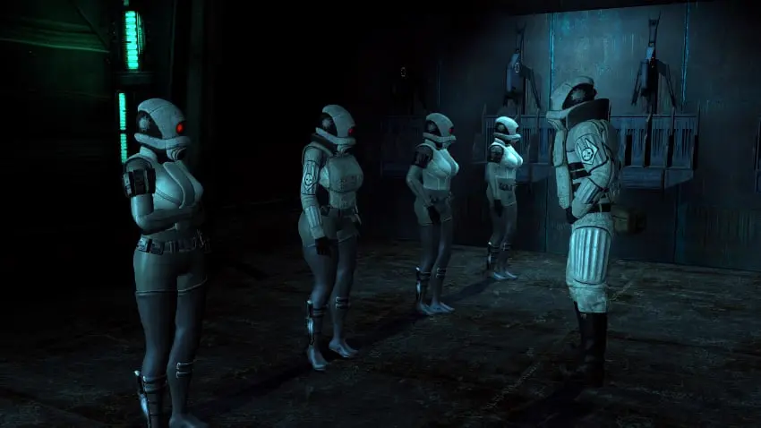 Image female,1boy,male,multiple_girls,big_ass,big_butt,artist_request,3d,looking_at_another,hypnosis,armor,mask,gas_mask,mind_control,4girls,room,unaware,unaware_hypnosis,masked_female,post-human,masked_male,inden-ial,masked,combine_(half-life_series),combine_assassin_(half-life_series),combine_elite_(half-life_series),half-life_(series),half-life_2,inspection,metal,tech_control,transhuman