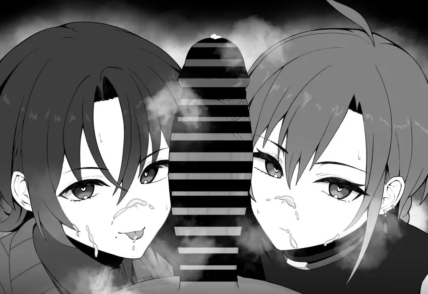 Image 1girls,female,highres,long_hair,looking_at_viewer,parted_bangs,smile,absurdres,cum,cum_in_mouth,cum_on_tongue,heart-shaped_pupils,male,penis,straight,symbol-shaped_pupils,tongue_out,tongue,earrings,veins,virtual_youtuber,2boys,femboy,male/male,yaoi,jewelry,male/female,veiny_penis,piercing,facial,mole,censored,gay,hololive,braid,pov,monochrome,closed_mouth,bar_censor,nijisanji,jacket,heart,steam,large_penis,mole_under_mouth,androgynous,otoko_no_ko,bisexual,bisexual_male,otokonoko,greyscale,pov_crotch,:p,both_sexes_in_same_situation,bisexual_sandwich,male/male/female,striped_clothes,goroza_niwa,hiodoshi_ao,hololive_dev_is,hololive_regloss,pinstripe_jacket,pinstripe_pattern,striped_jacket,vertical-striped_clothes,vertical-striped_jacket,wolf_cut,female_supporting_yaoi,reverse_trap,ryushen,ryuushen