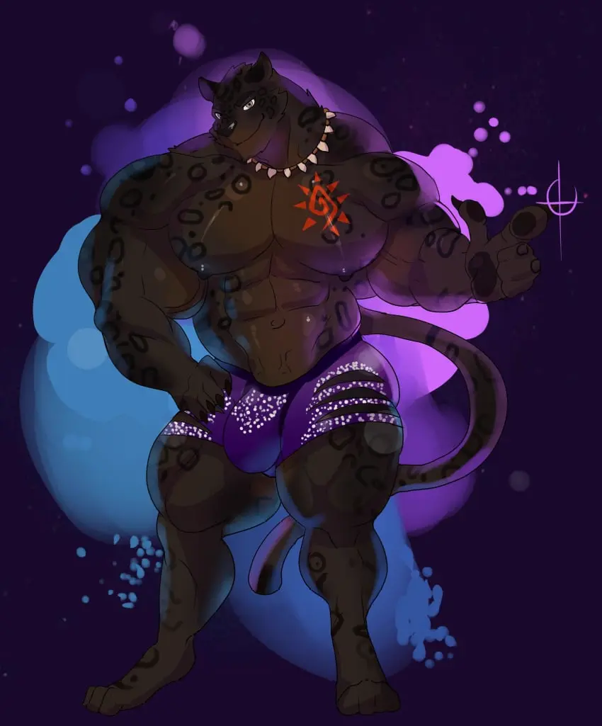 Image clothing,hi_res,simple_background,smile,standing,navel,tail,underwear,muscular,digital_drawing_(artwork),digital_media_(artwork),anthro,bulge,fur,mammal,biceps,pecs,biped,abs,big_muscles,big_bulge,gesture,hand_gesture,felid,torn_clothing,pantherine,digitigrade,2020,pointing,huge_muscles,demondragoncyan,kanu_(daltenigma),pointing_at_viewer,torn_underwear