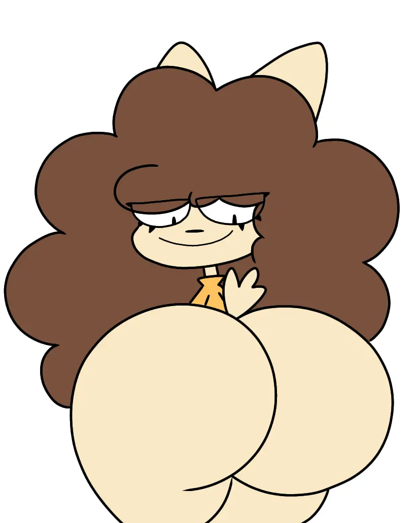 Image ass,big_butt,anthro,canine,domestic_dog,fur,orange_shirt,ass_focus,afro,chloe_the_dog,alexdogg_72