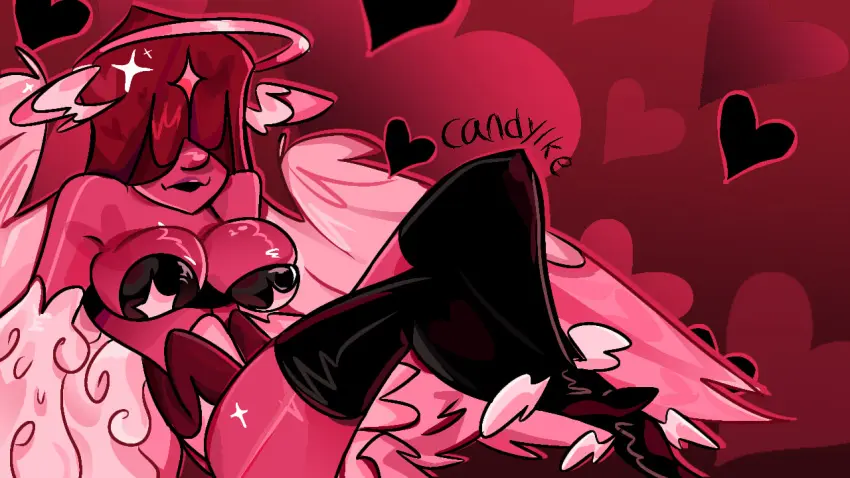 Image 1girls,female,oc,hazbin_hotel,angel_oc,valentines