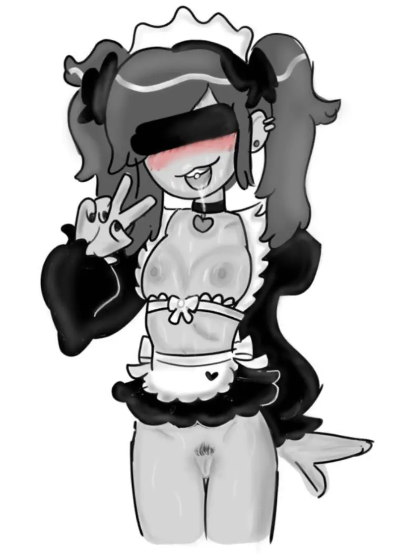 Image 1girls,breasts,female,nipples,black_hair,disney,drooling,tagme,pubic_hair,disney_channel,maid,asian_female,blushing,bare_breasts,amphibia,marcy_wu,taiwanese