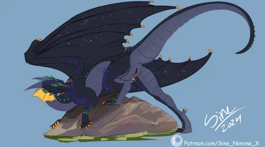 Image female,hi_res,solo,pussy,tail,wings,anus,mythology,presenting,genital_fluids,bodily_fluids,genitals,claws,scalie,mythological_creature,dragon,mythological_scalie,feral,vaginal_fluids,nightwing_(wof),rainwing_(wof),wings_of_fire,icewing_(wof),sine_nomine_x