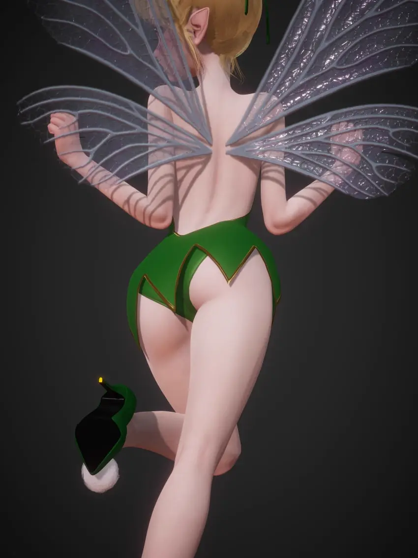 Image breasts,female,light-skinned_female,light_skin,blue_eyes,ass,disney,small_breasts,thighs,bare_shoulders,eyelashes,wings,blonde_hair,legs,dress,lips,pointy_ears,back,3d,red_lipstick,high_heels,big_eyes,lipstick,arched_back,hair_bun,micro,upskirt,red_lips,fairy,fairy_wings,minigirl,honey_select,honey_select_2,hair_tie,green_dress,green_shoes,inmortal,microdress,peter_pan_(disney),strapless_dress,tinker_bell,v-neck,leotard_peek,panty_peek