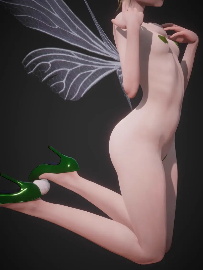 Image breasts,female,light-skinned_female,light_skin,blue_eyes,navel,disney,small_breasts,hips,bare_shoulders,covered_nipples,eyelashes,wings,blonde_hair,legs,lips,pointy_ears,3d,red_lipstick,high_heels,big_eyes,pasties,lipstick,arched_back,hair_bun,covered_pussy,micro,red_lips,fairy,fairy_wings,minigirl,honey_select,honey_select_2,hair_tie,green_shoes,inmortal,peter_pan_(disney),tinker_bell