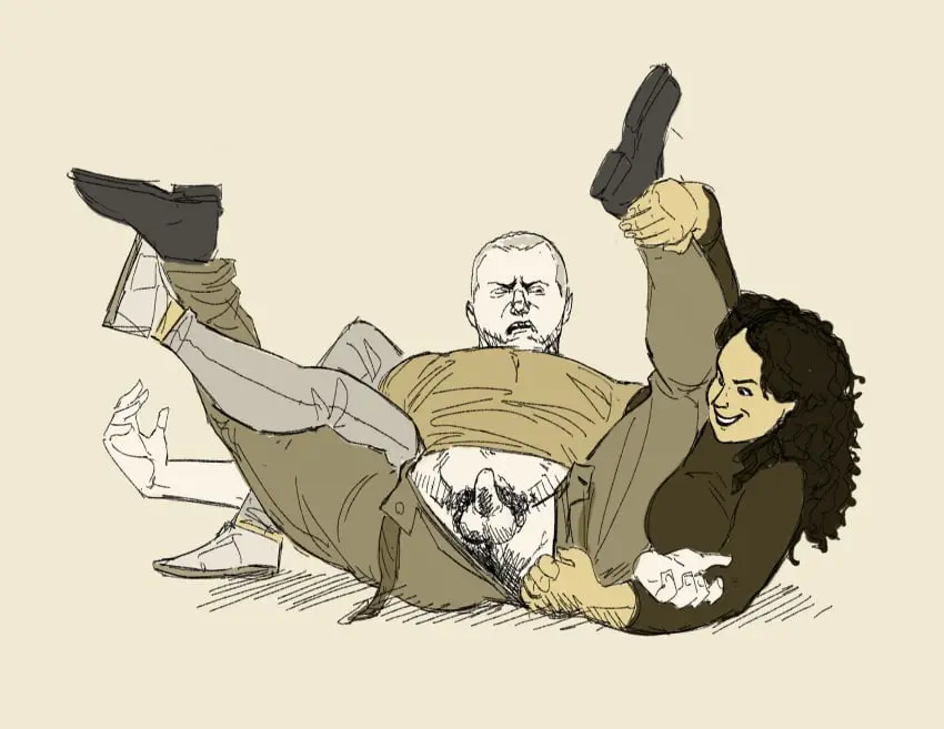Image female,male,penis,balls,monochrome,boner,femdom,female_domination,exposed_penis,assisted_exposure,female_dominating_male,en-pinups,female_raping_male,female_rapist,male_rape_victim,overpowered,being_undressed