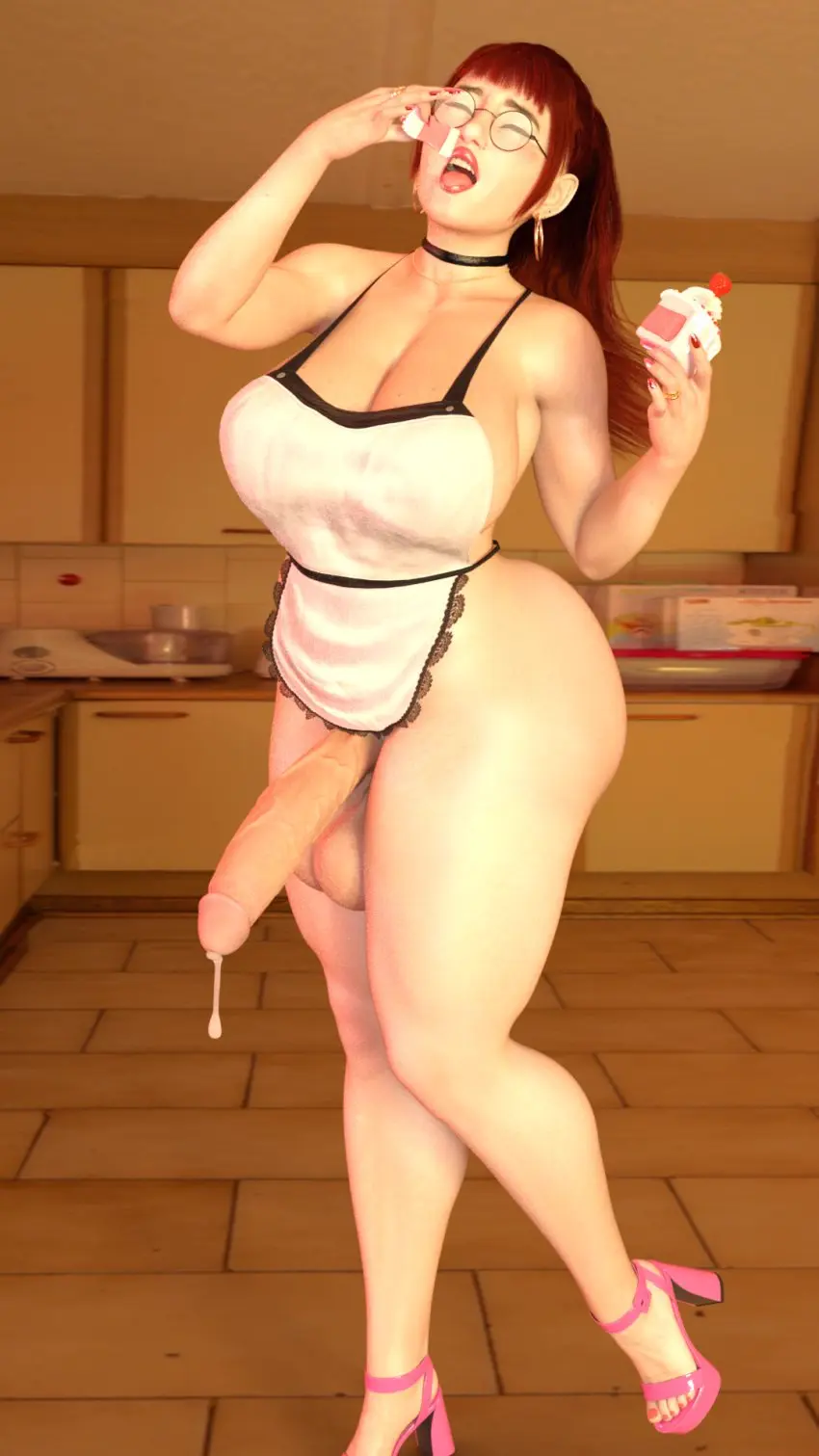 Image big_breasts,breasts,large_breasts,light_skin,no_bra,open_mouth,solo,standing,cum,penis,red_hair,ass,big_ass,big_butt,big_penis,huge_ass,huge_butt,sex,thick_thighs,1futa,erection,futanari,intersex,wide_hips,glasses,huge_cock,huge_breasts,green_eyes,thick_ass,cock,original_character,futa_only,pale_skin,3d,self_upload,dickgirl,no_panties,precum,3d_(artwork),apron,big_thighs,thick_penis,apron_only,big_lips,fauna_geyser