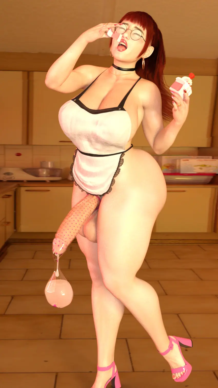 Image big_breasts,breasts,large_breasts,light_skin,no_bra,open_mouth,solo,standing,cum,penis,red_hair,ass,big_ass,big_butt,big_penis,huge_ass,huge_butt,sex,thick_thighs,1futa,erection,futanari,intersex,wide_hips,glasses,huge_cock,huge_breasts,green_eyes,thick_ass,cock,original_character,futa_only,pale_skin,3d,self_upload,condom,dickgirl,no_panties,precum,3d_(artwork),apron,big_thighs,thick_penis,apron_only,big_lips,filled_condom,fauna_geyser,condom_on_penis