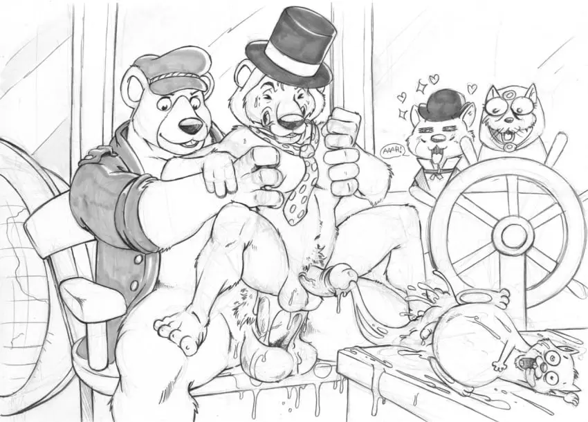 Image 1girls,female,cum,male,threesome,tongue_out,furry,cum_in_ass,male/male,yaoi,eyelashes,anthro,cum_inside,naked,dress,shocked,ejaculation,gay,big_eyes,bottomless,hearts_around_head,male_focus,bear,cum_explosion,tear,anthro_only,cheating_husband,table,top_hat,cuckquean,caught_in_the_act,3boys,male_penetrated,male_penetrating_male,domestic_cat,lion,4boys,blushing,chair,mouth_open,no_color,hamster,dialogue_bubble,suit,audience,shirt_only,chair_position,background_characters,andrew_speedy,around_the_world_with_willy_fog,captain_hat,cum_belly,cumsplosion,furryrevolution,princess_romy,rigodon,stars_around_head,steering_wheel,tico,willy_fog