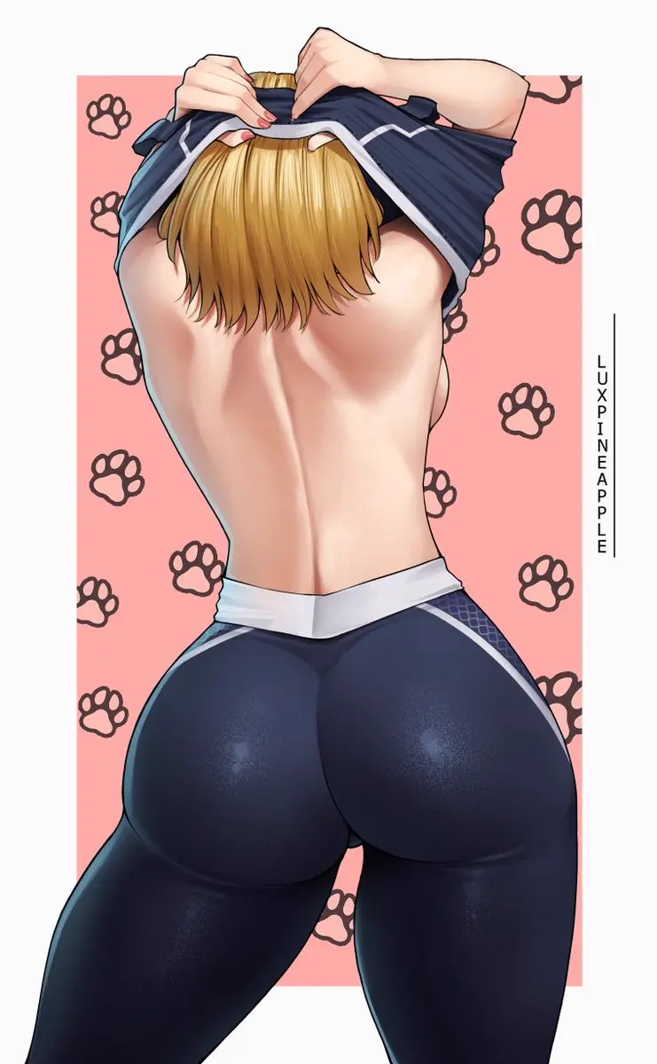 Image 1girls,female,female_only,light-skinned_female,light_skin,solo,ass,big_ass,big_butt,huge_butt,thick_thighs,sports_bra,fat_ass,blonde_hair,back_view,undressing,pawg,yoga_pants,capcom,street_fighter,street_fighter_6,cammy_white,luxpineapple