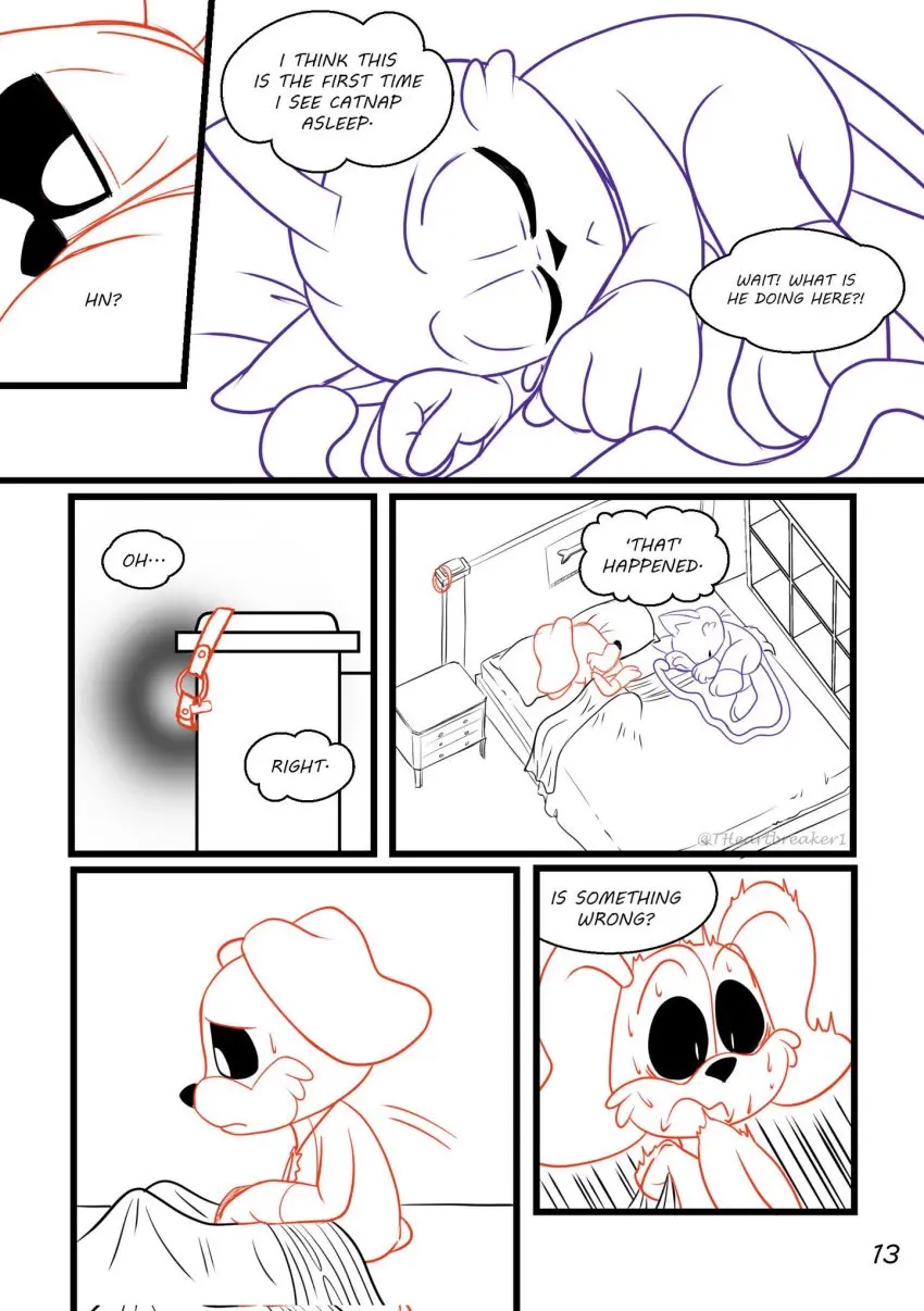 Image male,tail,sex,duo,anthro,purple_fur,purple_skin,tagme,after_sex,bed,comic,comic_page,canine,domestic_dog,dialogue,surprised,feline,sketch,furry_only,anthro_only,no_humans,orange_skin,orange_fur,domestic_cat,anthro_on_anthro,dog,critters_(poppy_playtime),poppy_playtime,poppy_playtime_(chapter_3),smiling_critters,cat,catnap,catnap_(poppy_playtime),dogday_(poppy_playtime),theartbreaker1,dogday,doggy