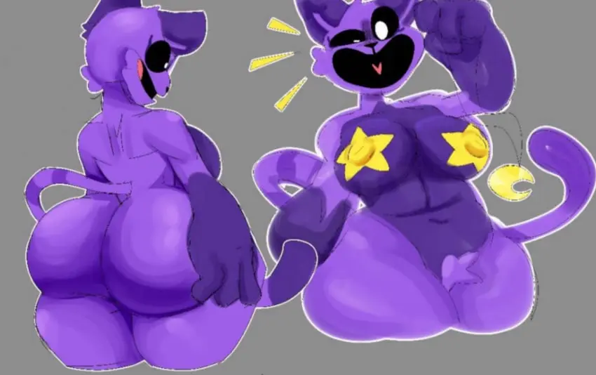 Image 1girls,big_breasts,breasts,female,female_only,large_breasts,solo,ass,bubble_butt,sex,thighs,covered_nipples,huge_breasts,anthro,fat_ass,purple_fur,purple_skin,massive_breasts,tagme,feline,grey_background,furry_only,anthro_only,no_humans,butt,rule_63,domestic_cat,anthro_on_anthro,maebari,critters_(poppy_playtime),poppy_playtime,poppy_playtime_(chapter_3),smiling_critters,cat,catnap,catnap_(poppy_playtime),starstar000,starverstar000