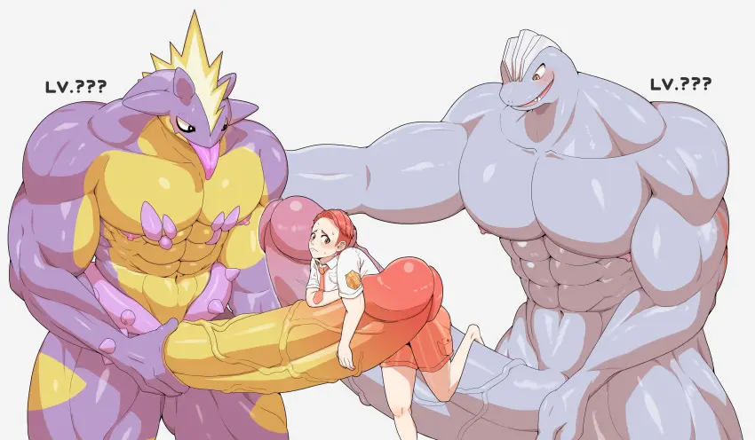 Image clothing,hi_res,human,simple_background,white_background,male,penis,pokemon,pokemon_(species),big_penis,erection,humanoid_penis,muscular,male/male,male_only,size_difference,school_uniform,nintendo,genitals,mammal,humanoid_genitalia,boner,uniform,group,trio,machoke,generation_8_pokemon,generation_1_pokemon,amped_toxtricity,naranja_academy,shimita,toxtricity