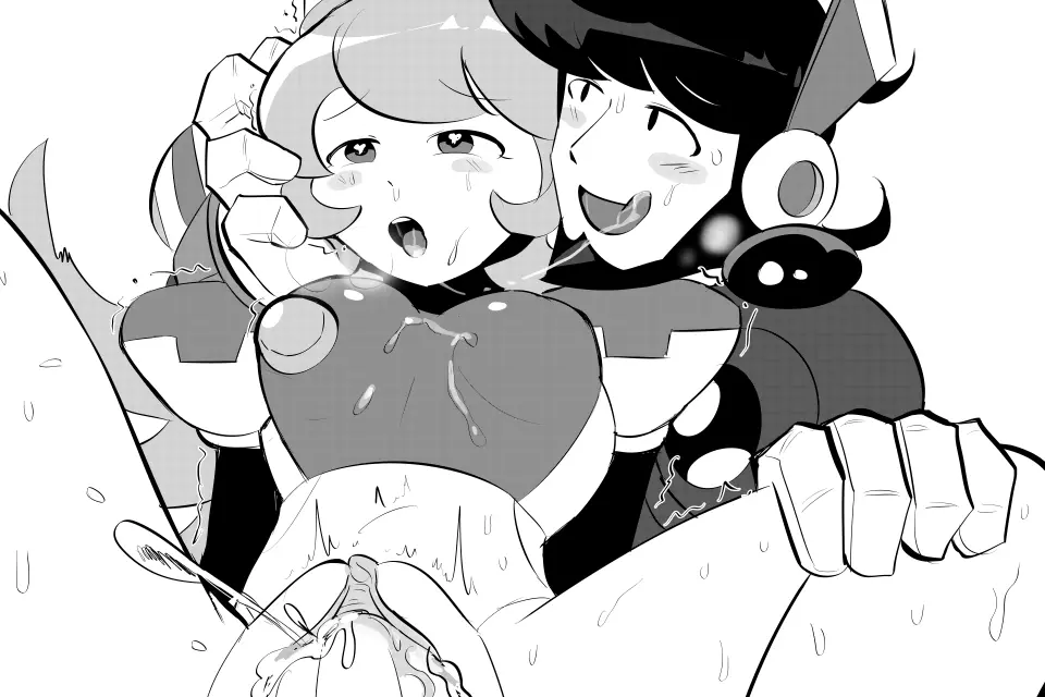 Image 1girls,blush,female,1boy,male,pussy,sex,clitoris,vaginal_penetration,bottomless,cinnamon_gaudille,hnsundown,mega_man,mega_man_x